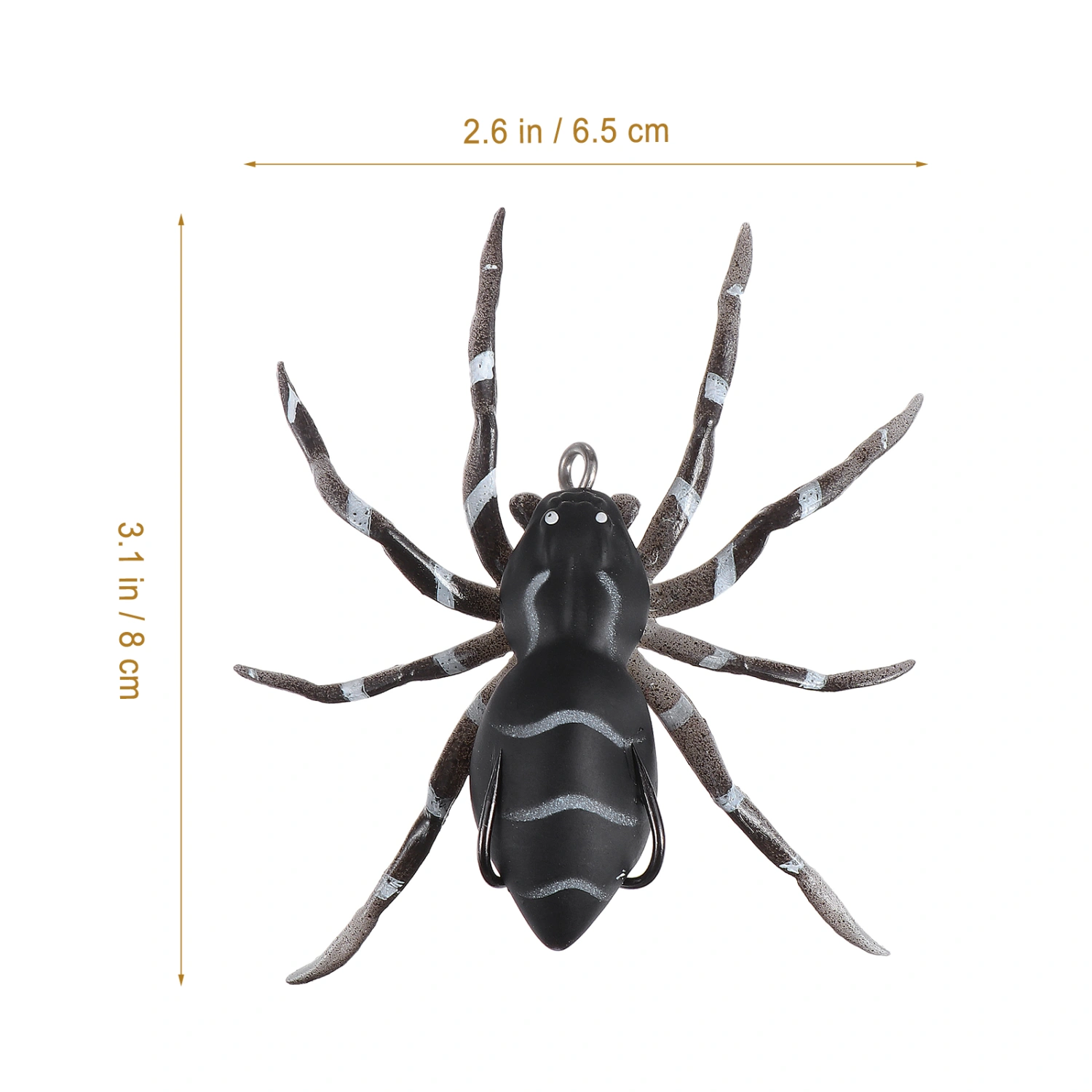 Spider Simulation Bait Plastic Fishing Lure Realistic Spider Swimming Lure