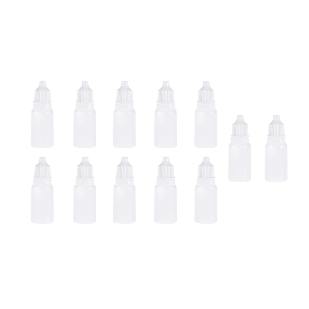 12Pcs 10ml Empty Plastic Squeezable Dropper Bottles Eye Liquid Dropper Dropping Bottles