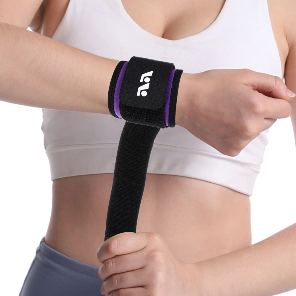 1 Pair Sports Wristband Breathable Wrist Sweatband Adjustable Athletic Wristband