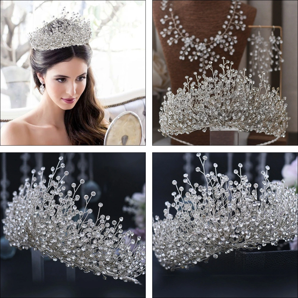 Fashion Wedding Crown Bride Rhinestone Hair Jewelry Gifts Tiara Hair Accessories