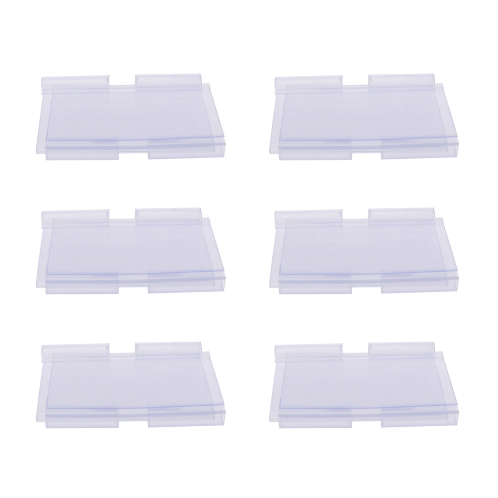 100pcs PVC Price Tags Premium Plastic Transparent Price Tag for Supermarket Mall Shop Store - 40x60mm