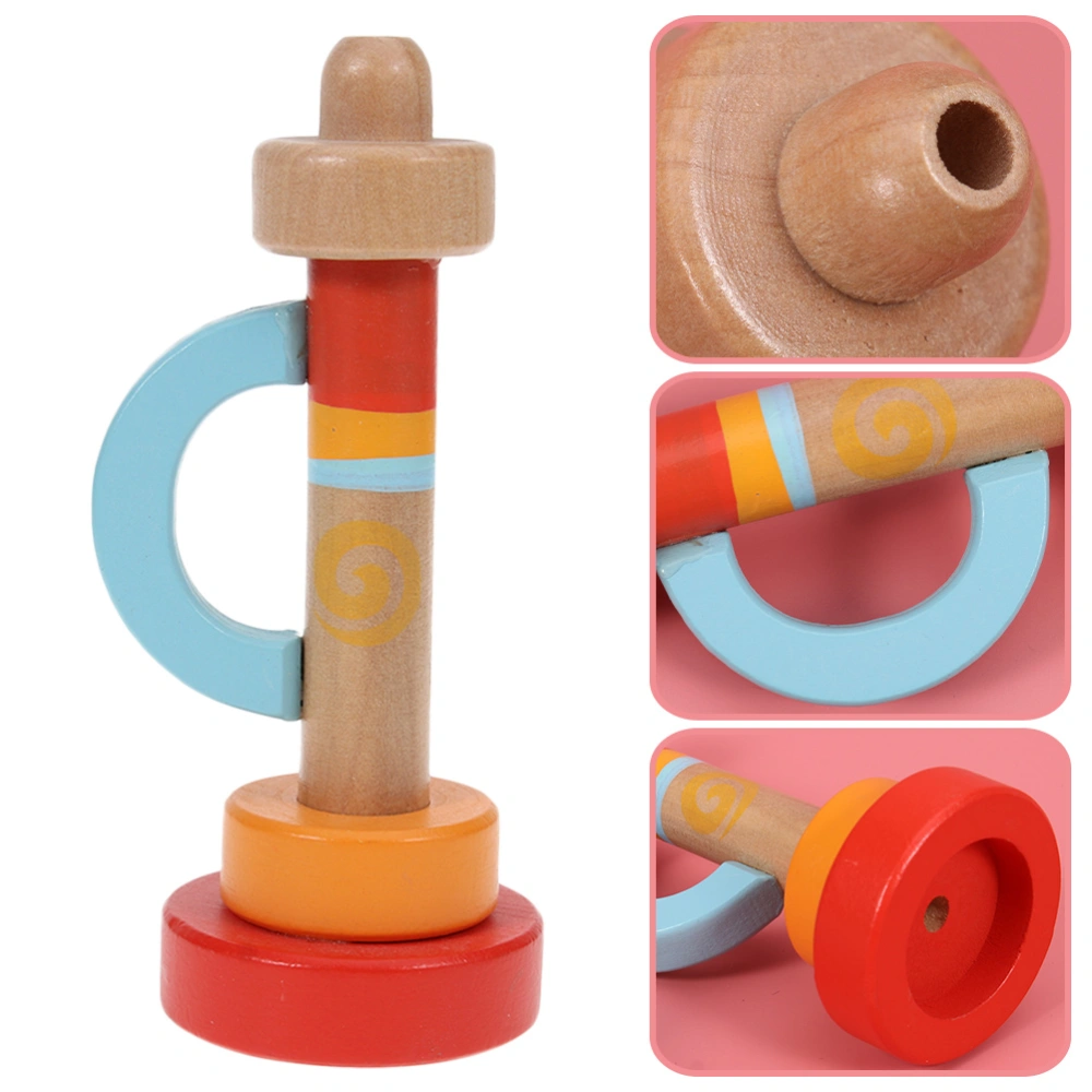 Wooden Musical Trumpet Toy Creative Instrument Toy  Early Educational Toy