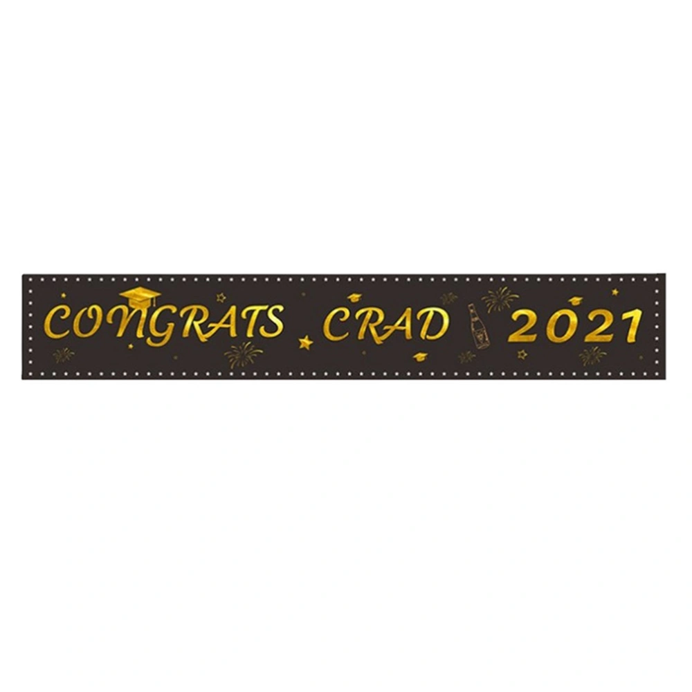 1Pc Graduation Hanging Banner Background Hanging Flag Graduation Part Decoration