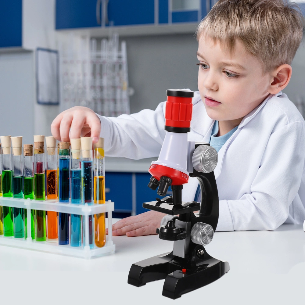 1 Set Educationla Children Microscope Plastic Biological Magnifier Supply