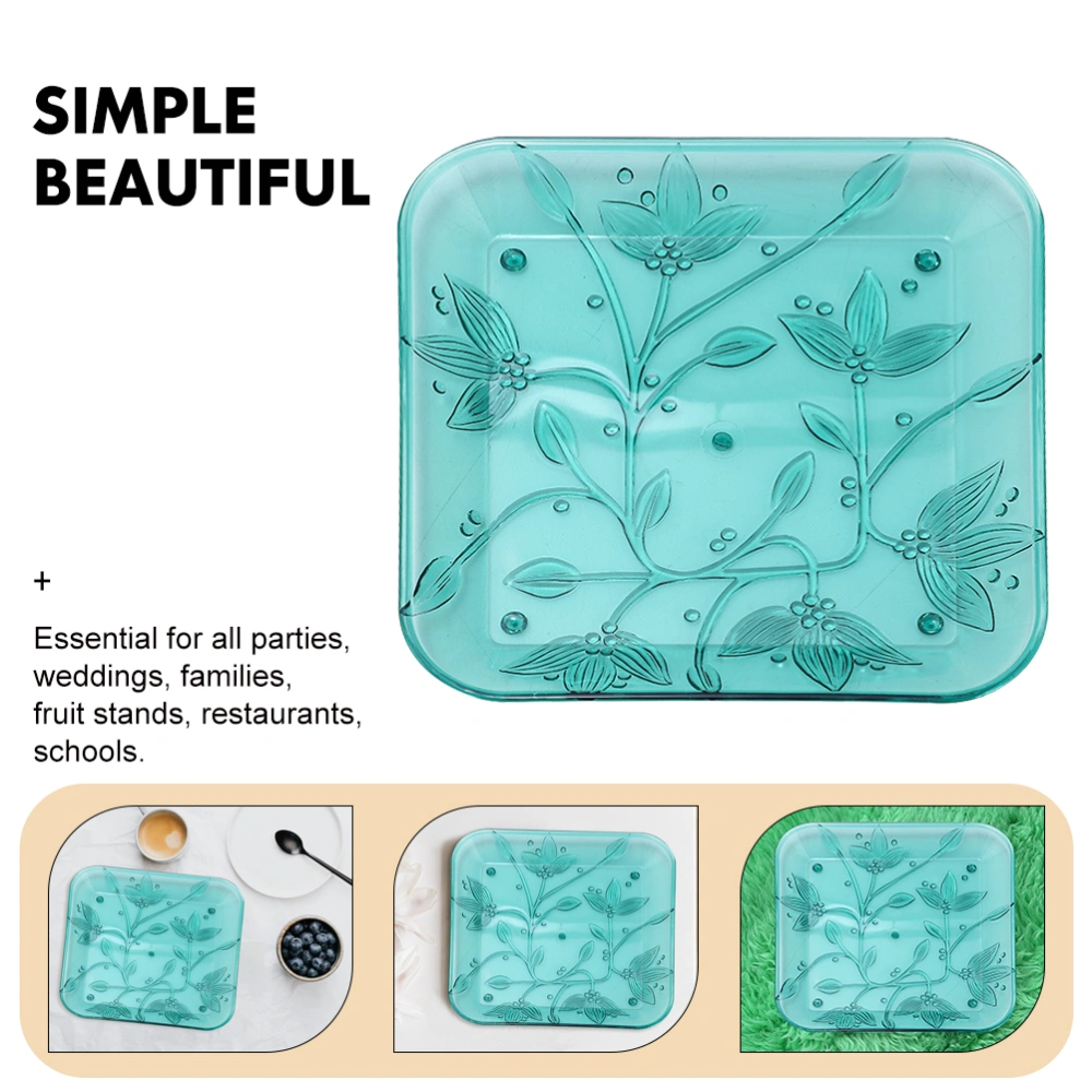 2Pcs Pretty Serving Plates Fruit Trays Snack Serving Trays Biscuit Storage Trays