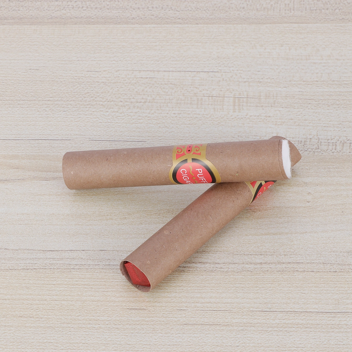 4pcs 10cm Funny Artificial Cigar Trick Toys Fake Cigar Playing Props (With Powder)