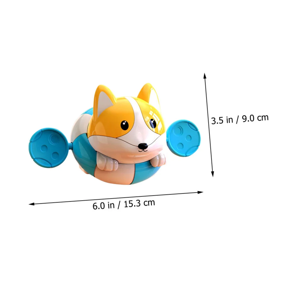 1pc Baby Bath Toy Lovely Corgi Toy Kids Corgi Paddle Toy Creative Baby Bath Toy