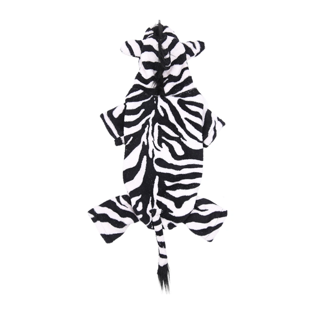 1pc Zebras Modeling Pet Outfit Dog Costume Decorative Adorable Puppy Clothing