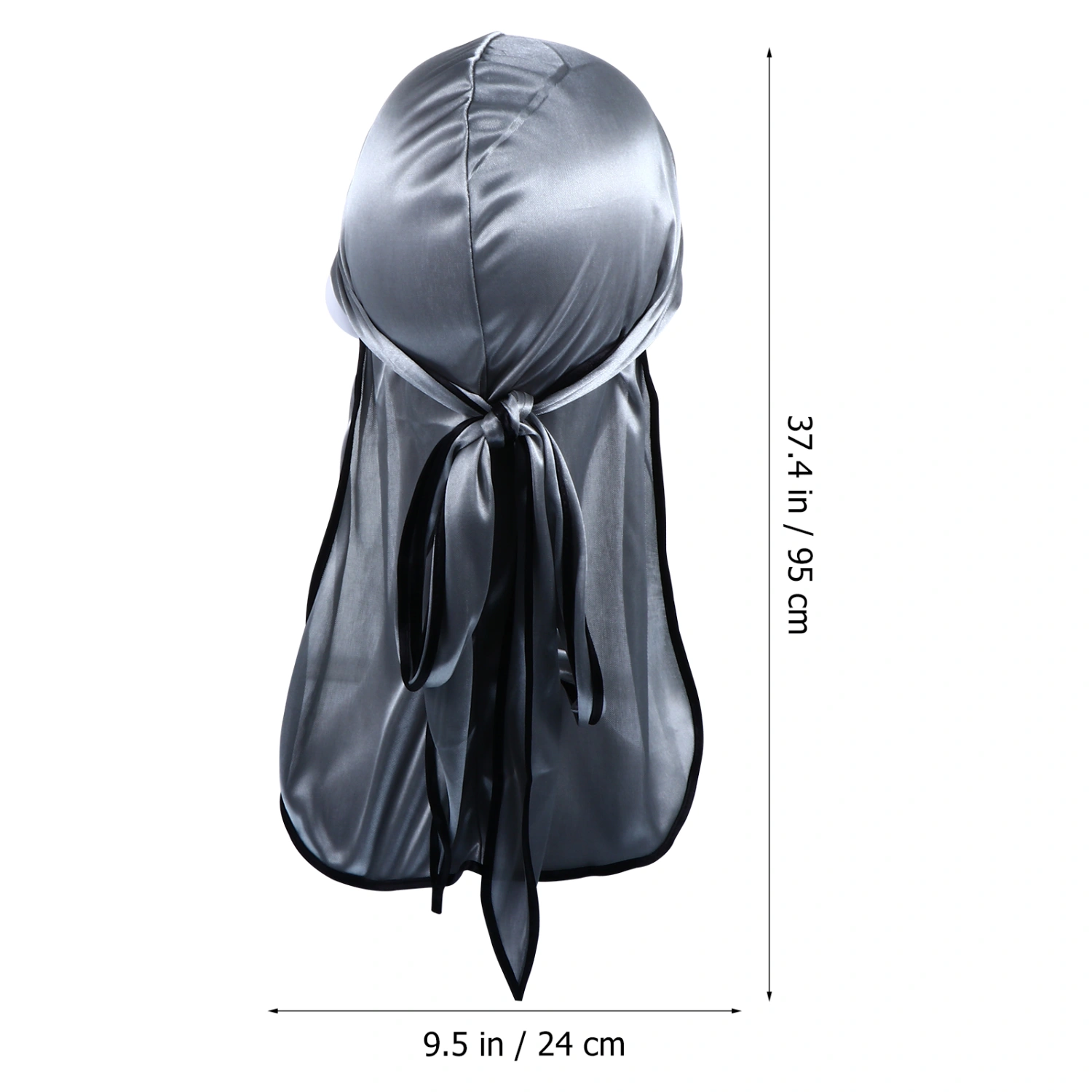 4pcs Silky Durag for Men Women Polyester Silky Durags Long Tail Headwrap Turban