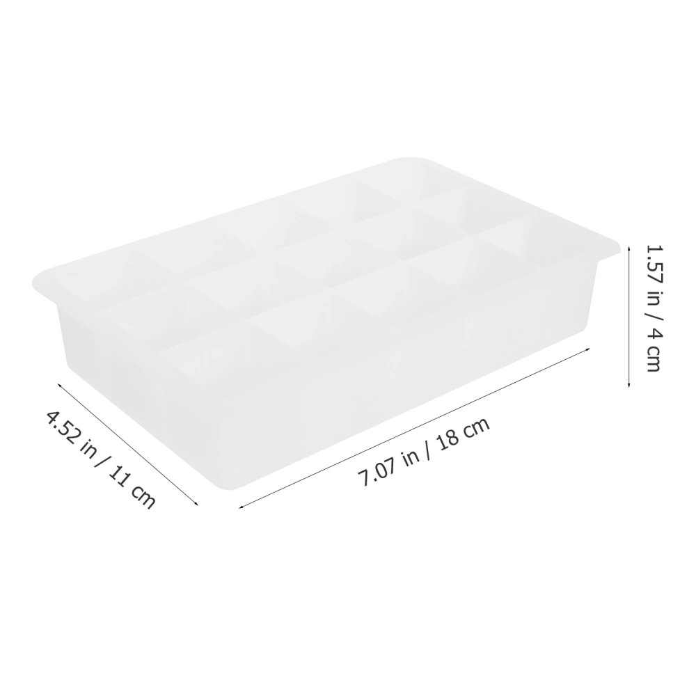 2 Pcs Silicone Cube Ice Tray Easy-release Ice Trays Ice Molds for Drinks