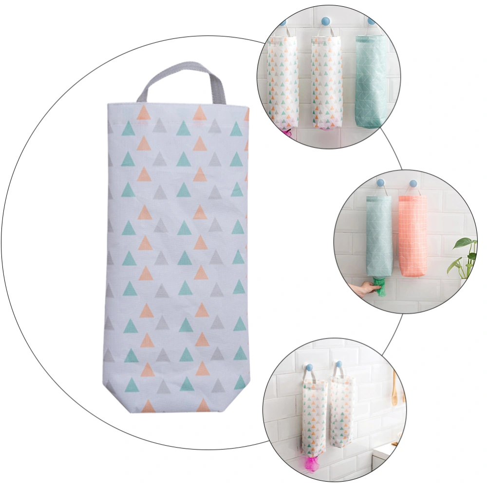 2pcs Oxford Cloth Trash Bag Storage Pouch Kitchen Hanging Garbage Bag Pouch