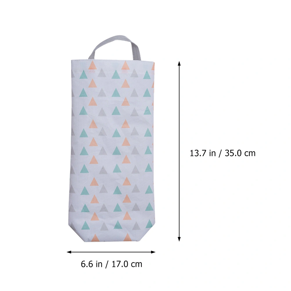 2pcs Oxford Cloth Trash Bag Storage Pouch Kitchen Hanging Garbage Bag Pouch