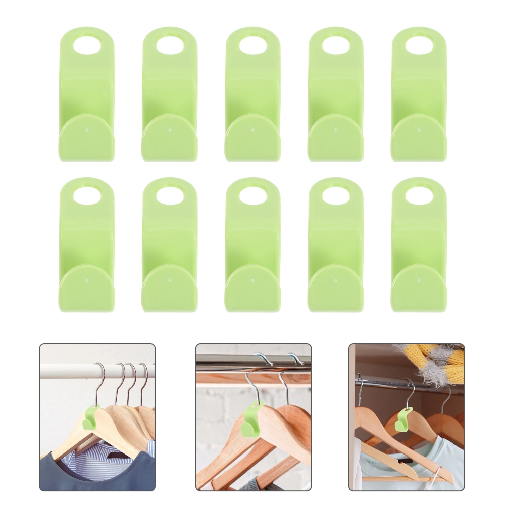 10pcs Clothes Hanger Connector Hooks Hanger Extender Clips Cascading Clothes Hooks