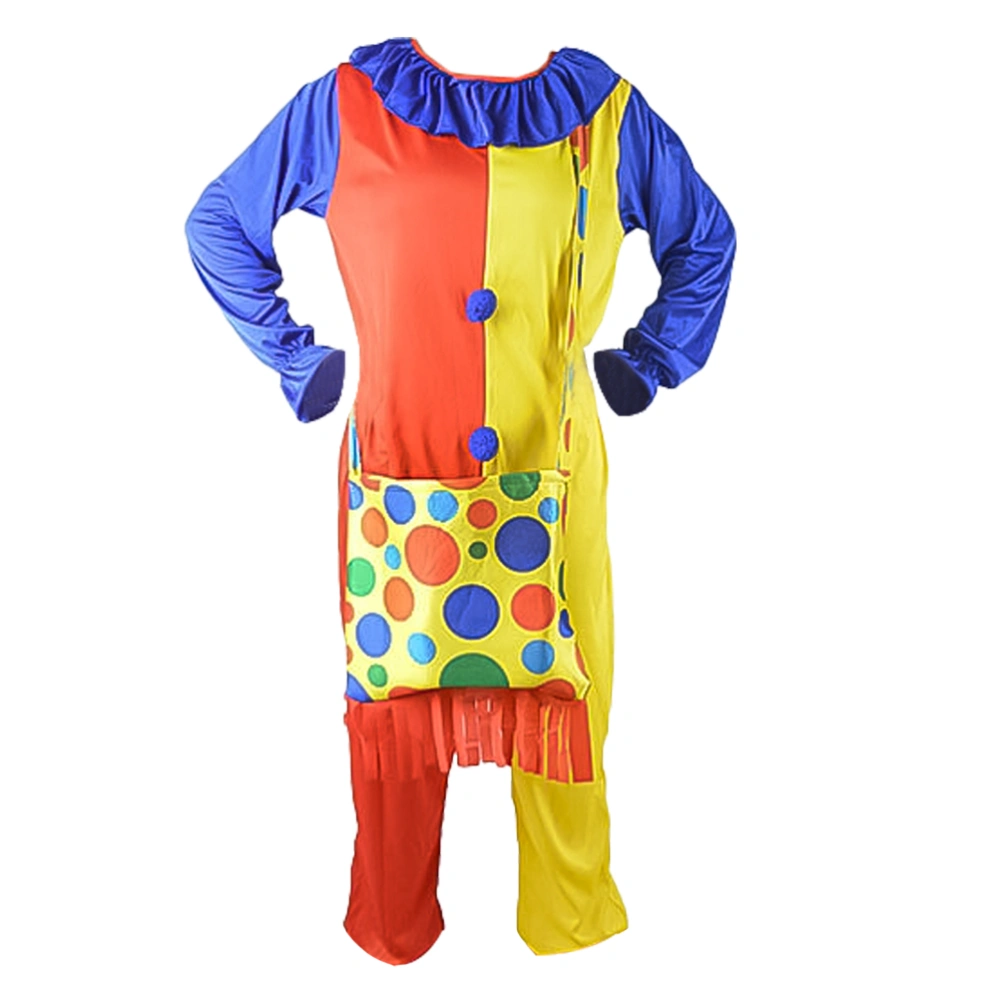 1 Set of Halloween Adult Performance Costume Carnival Clown Suit Cosplay Costume