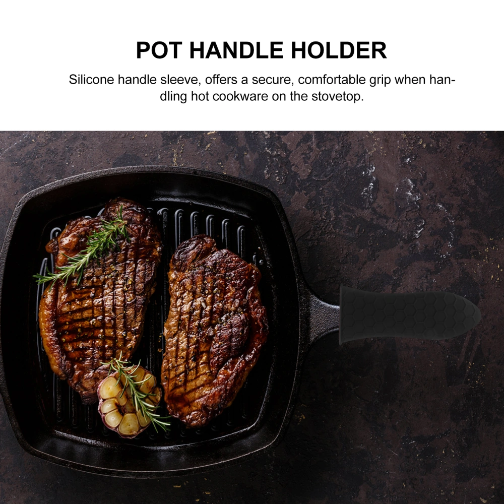 1 Set Pot Handle Holder Ear Cover Durable Heat-proof Kitchen Pot Handles Holder