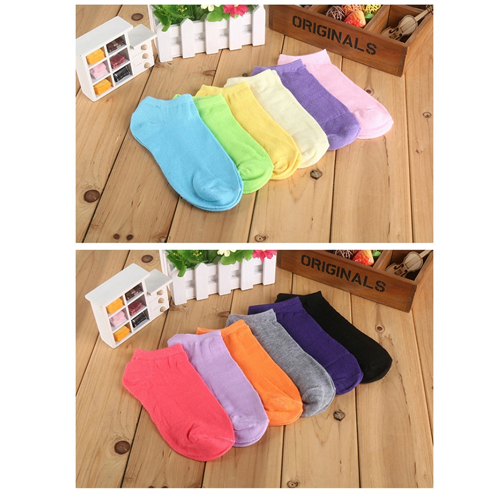 5 Pairs of Women Ankle Socks Low Cut Sock Short No Show Socks Random Color (No Pattern)
