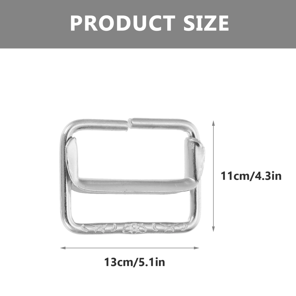 50 Pcs DIY Handbag Buckle DIY Bag Buckles Sliding Adjustment Buckles Clothing Buckles