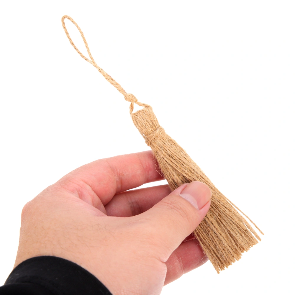 6pcs Natural Jute Style Tassel Embellishing Cords