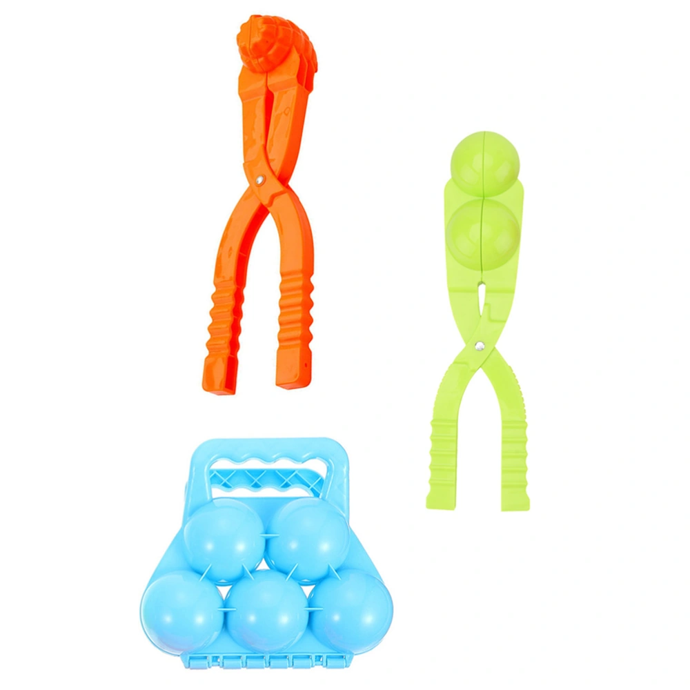 3pcs Snowball Making Clip Snowball Clamp Toys Snowfield Game Toys (Random Color)