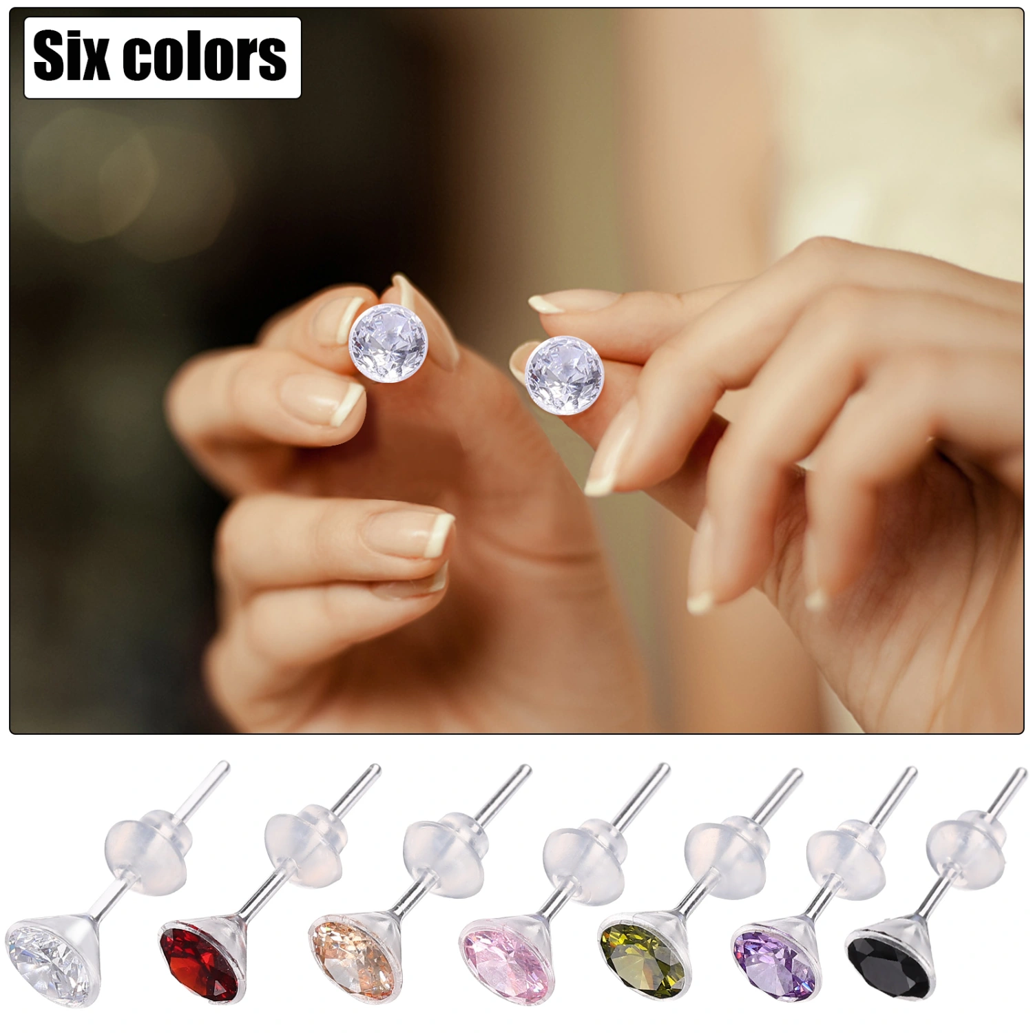 12 Pairs of Delicate Stud Earrings Decorative Ear Studs Portable Earring Decors