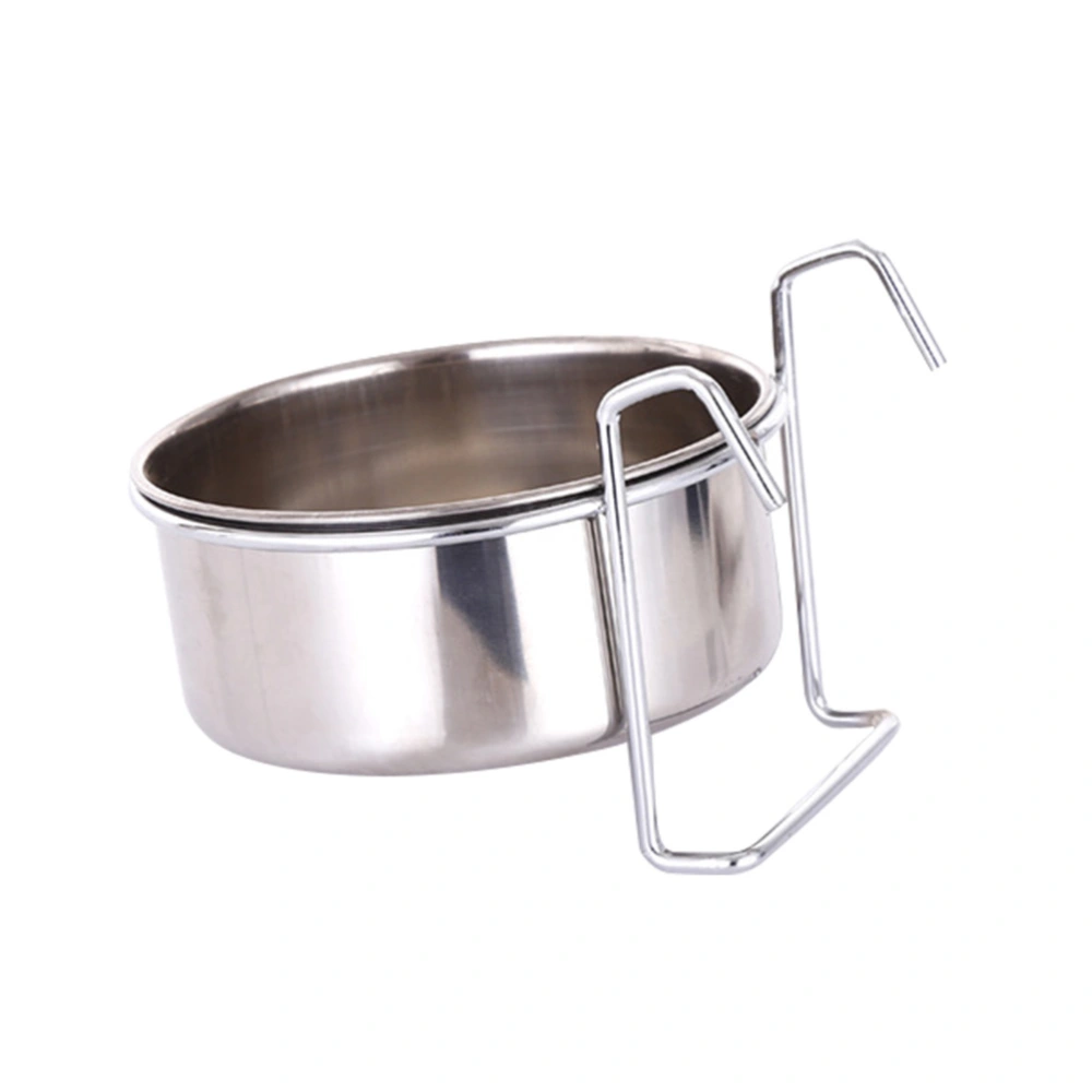 1 Set Stainless Steel Pet Tableware Special Food Bowl Hanging Bowl for Pet