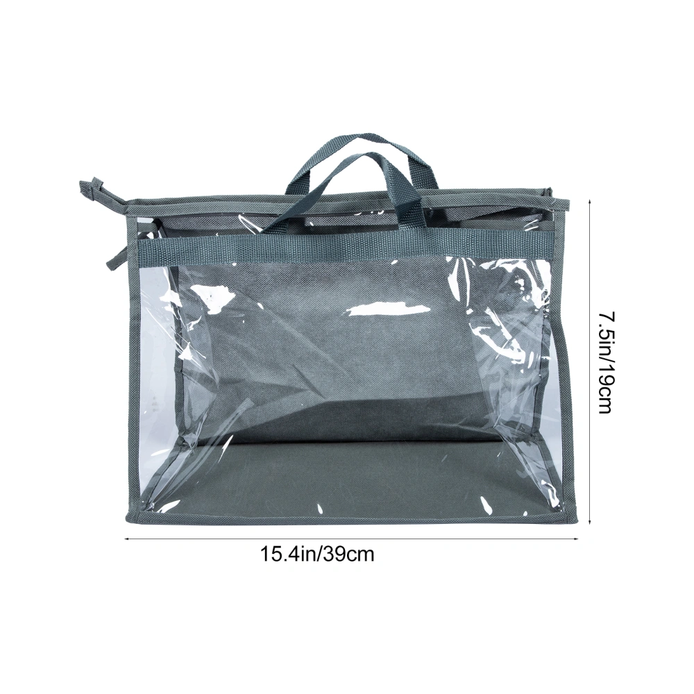 2Pcs Clear Handbag Organizers Dust Cover Bags Hanging Handbag Storage Bags