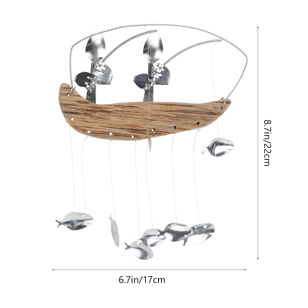 1Pc Fisherman-style Windbell Yard Wind Chimes Patio Hanging Bell Decoration