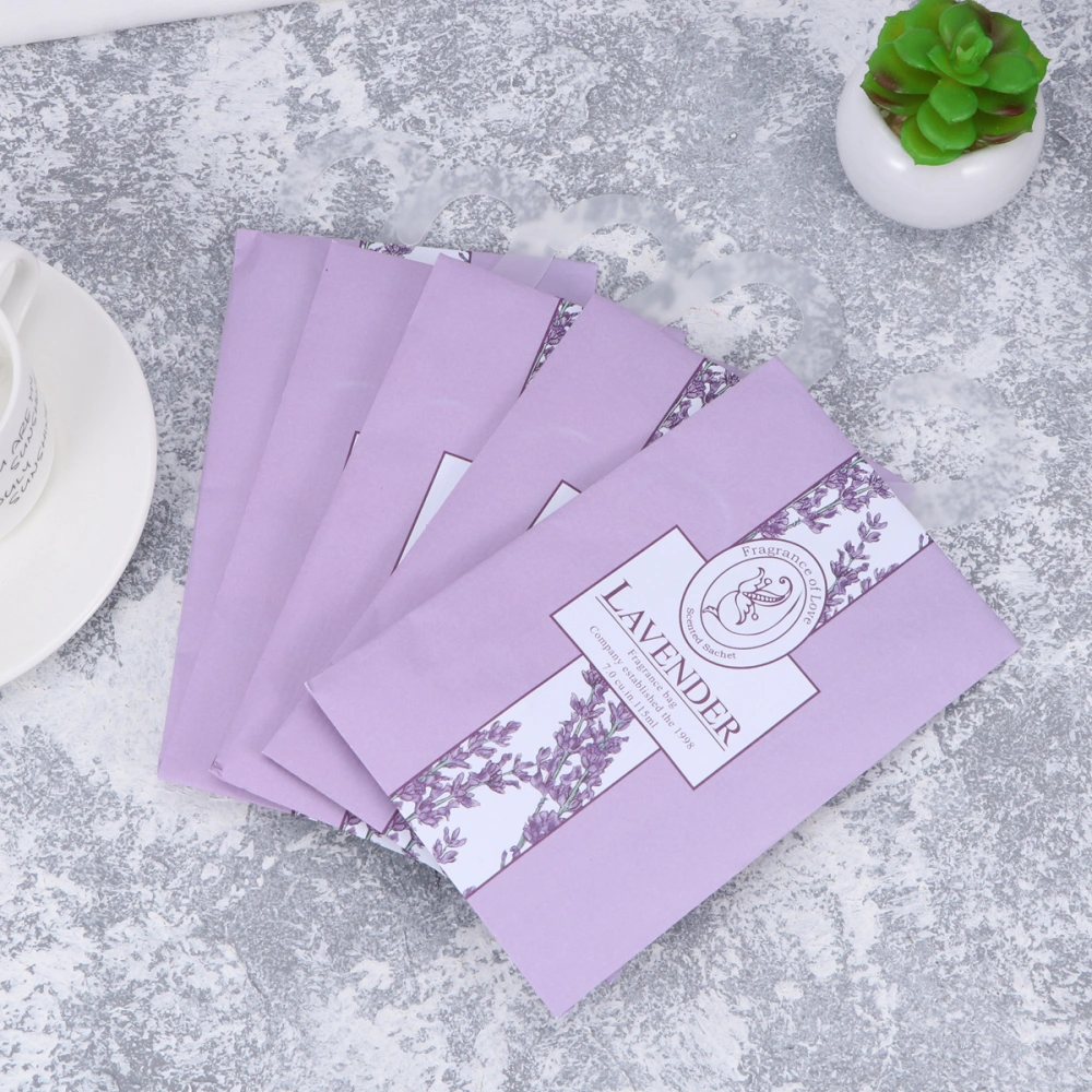 5 Pcs lavender Scented Sachets Bag Purple Air Freshener for Drawers Closets and Lovely Fresh Fragrance