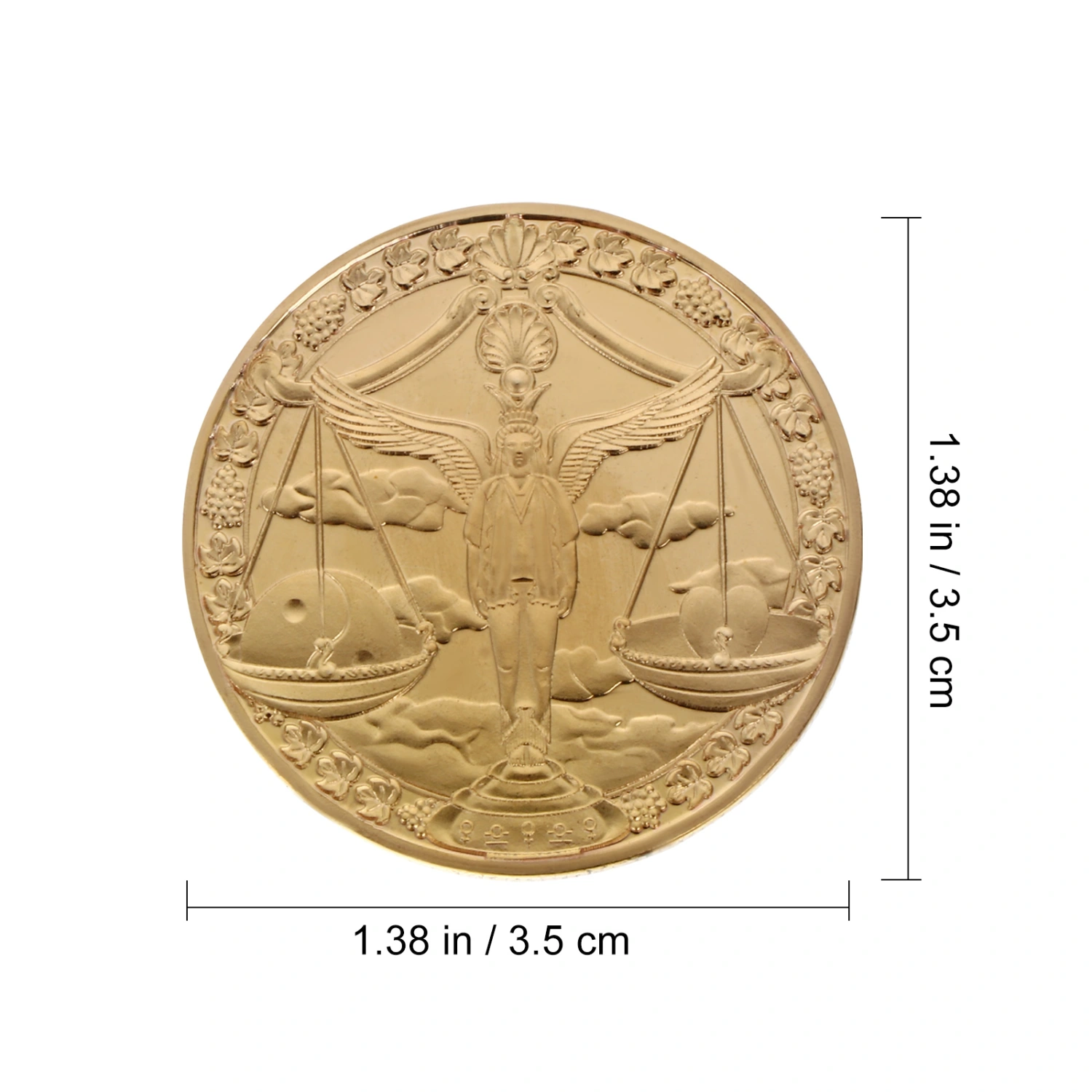 1Pc Constellation Commemorative Coin Libra Collection Coin Metal Collective Coin