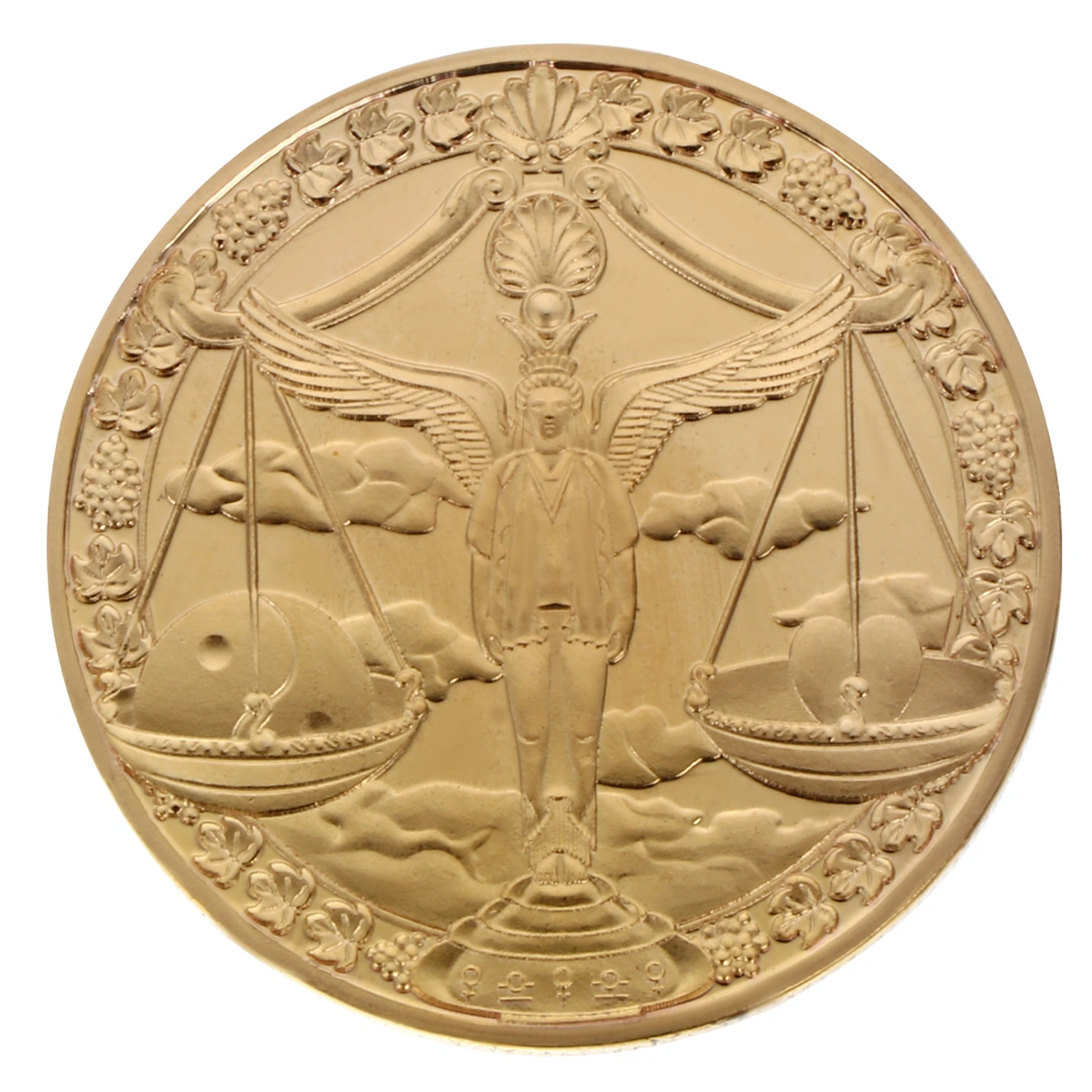 1Pc Constellation Commemorative Coin Libra Collection Coin Metal Collective Coin