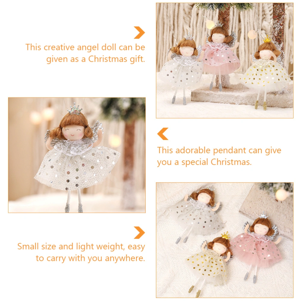 1 Pc Christmas Style Hanging Pendant Festival Angel Pendent Party Accessory