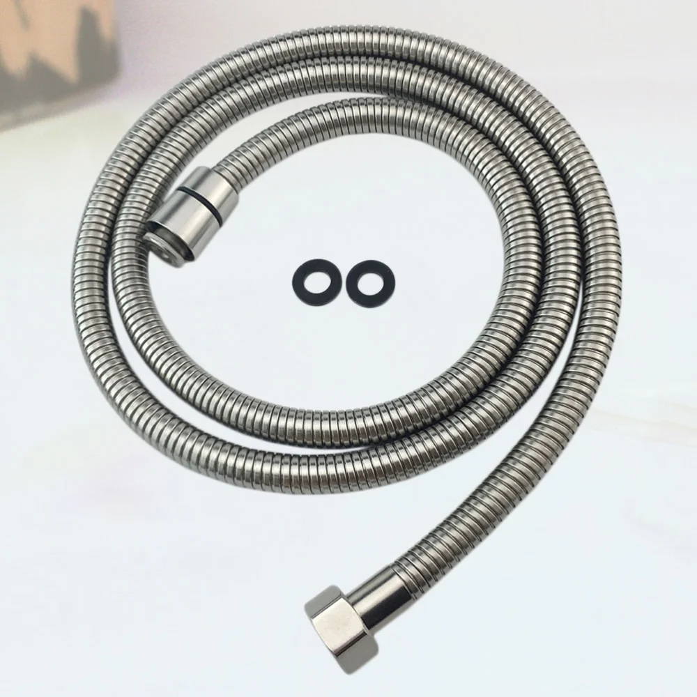 Useful 1.5M Stainless Steel Thickened Shower Hose Pratical Bathroom Handheld Connection Tube Sprayer Hose