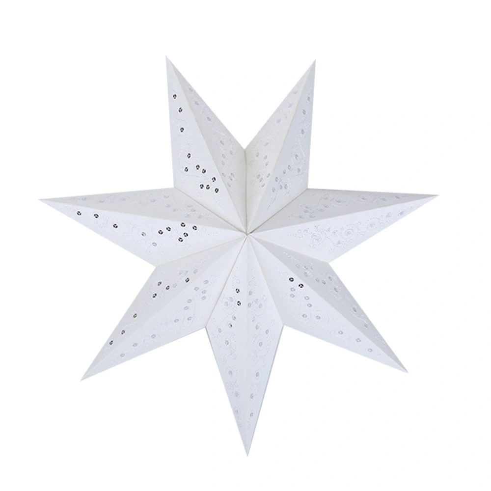 45cm Star Party Light Cover Home Bedroom Night Light Cover Garden Hanging Decoration (White)