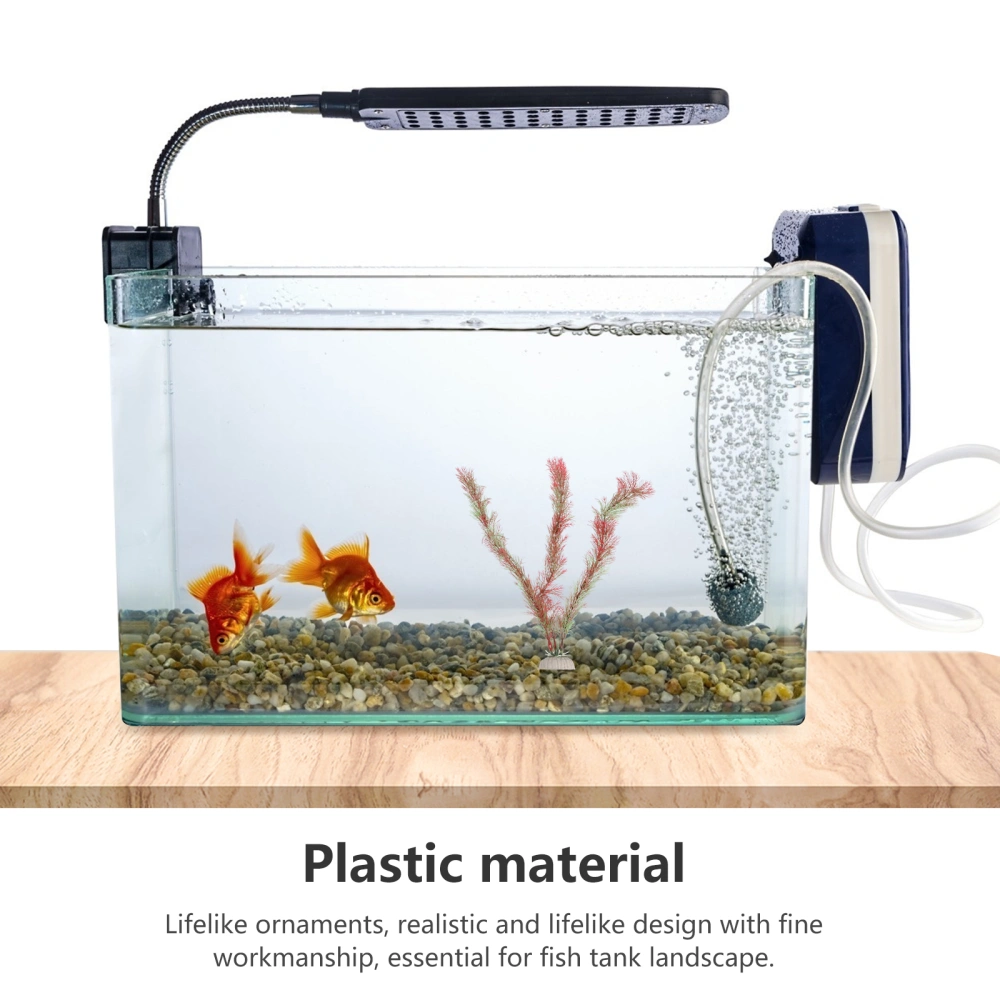 4pcs Artificial Aquarium Plants Lifelike Plastic Decor Fish Tank Plants