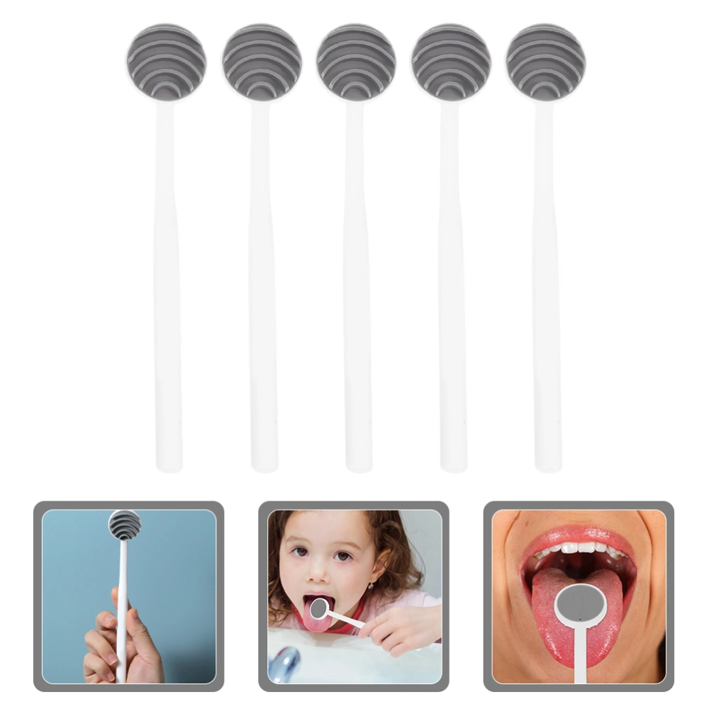 5pcs Tongue Cleaners Brushes for Adult Tongue Scrapers Tongue Scrubbers Adult Tongue Brushes