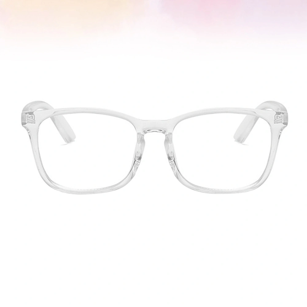 Fashion Eyeglasses Frame Anti-Blue Light Glasses Frame Vintage Eyeglasses Frame (Transparent)