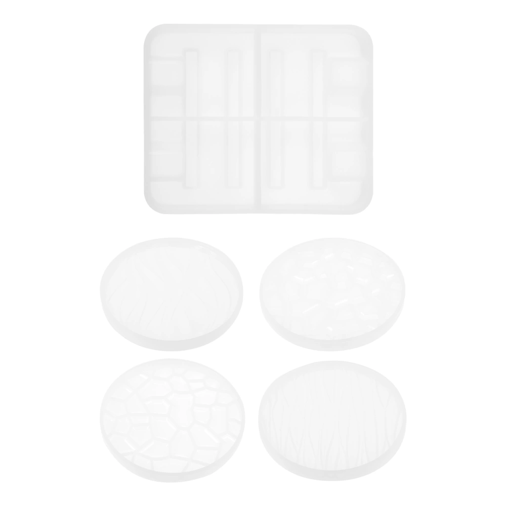 1 Set Coaster Making Molds Silicone Water Cup Pad Molds Cup Holder Molds (White)