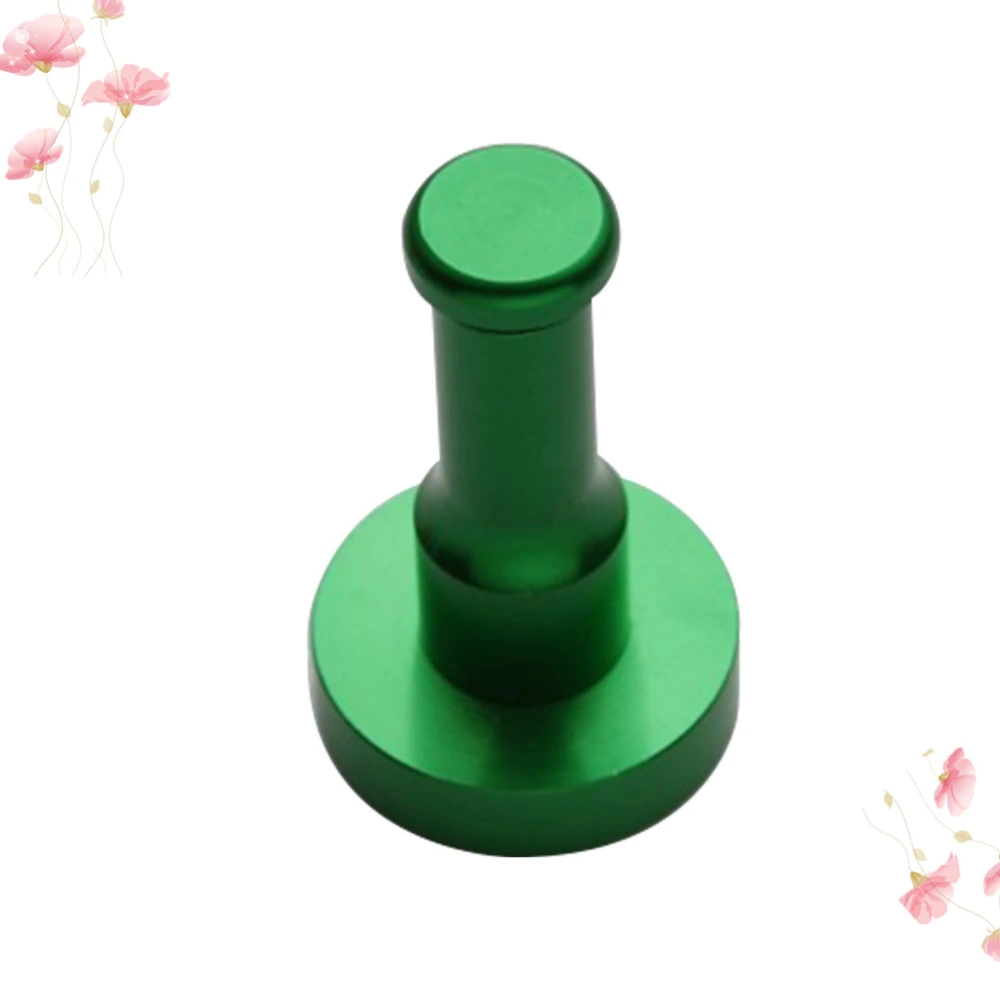 Space Aluminum Door Hook Round Hook Clothes Hat Hooks Punch Hangers Wall Hooks Single Hook Home Hotel Bathroom Accessories（Green）