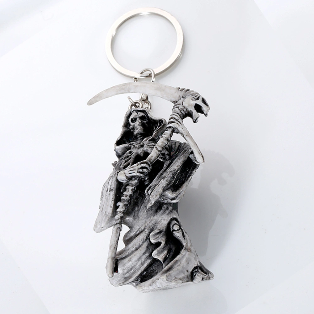 6pcs Creative Halloween Themed Keychain Pendants Skull Keyholder Pendants