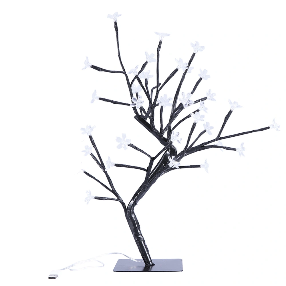 Indoor Led Light Romantic Cherry Tree Lamp USB Light (Black)