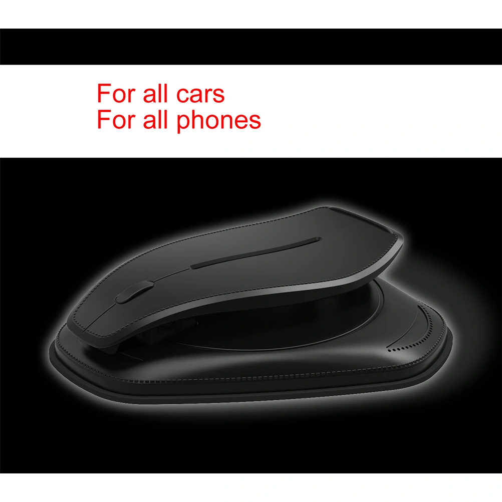 Suction Cup Car Phone Stand GPS Multifunctional Adjustable Angle Car Phone Rack (Black)