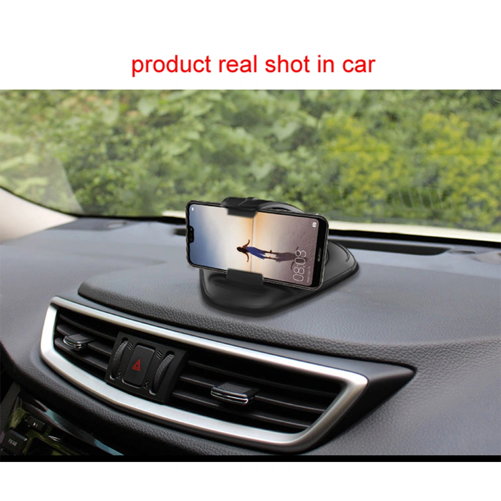 Suction Cup Car Phone Stand GPS Multifunctional Adjustable Angle Car Phone Rack (Black)