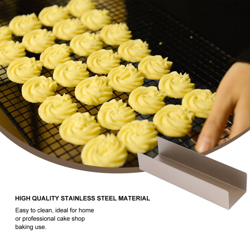 U Shape Cookies Model Non-stick Biscuit Cake Bread Mold Toast Mould (Short Mold)