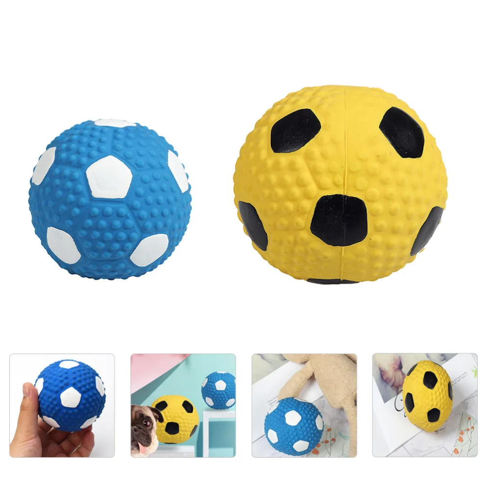 2pcs Classic Ball-shaped Pet Toy Bite-resistant Molar Toy Pet Dog Supplies