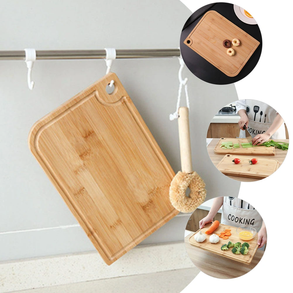 1pc Kitchen Cutting Board Useful Chopping Board Kneading Board (Wood Color)