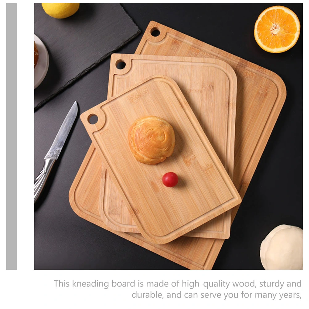 1pc Kitchen Cutting Board Useful Chopping Board Kneading Board (Wood Color)