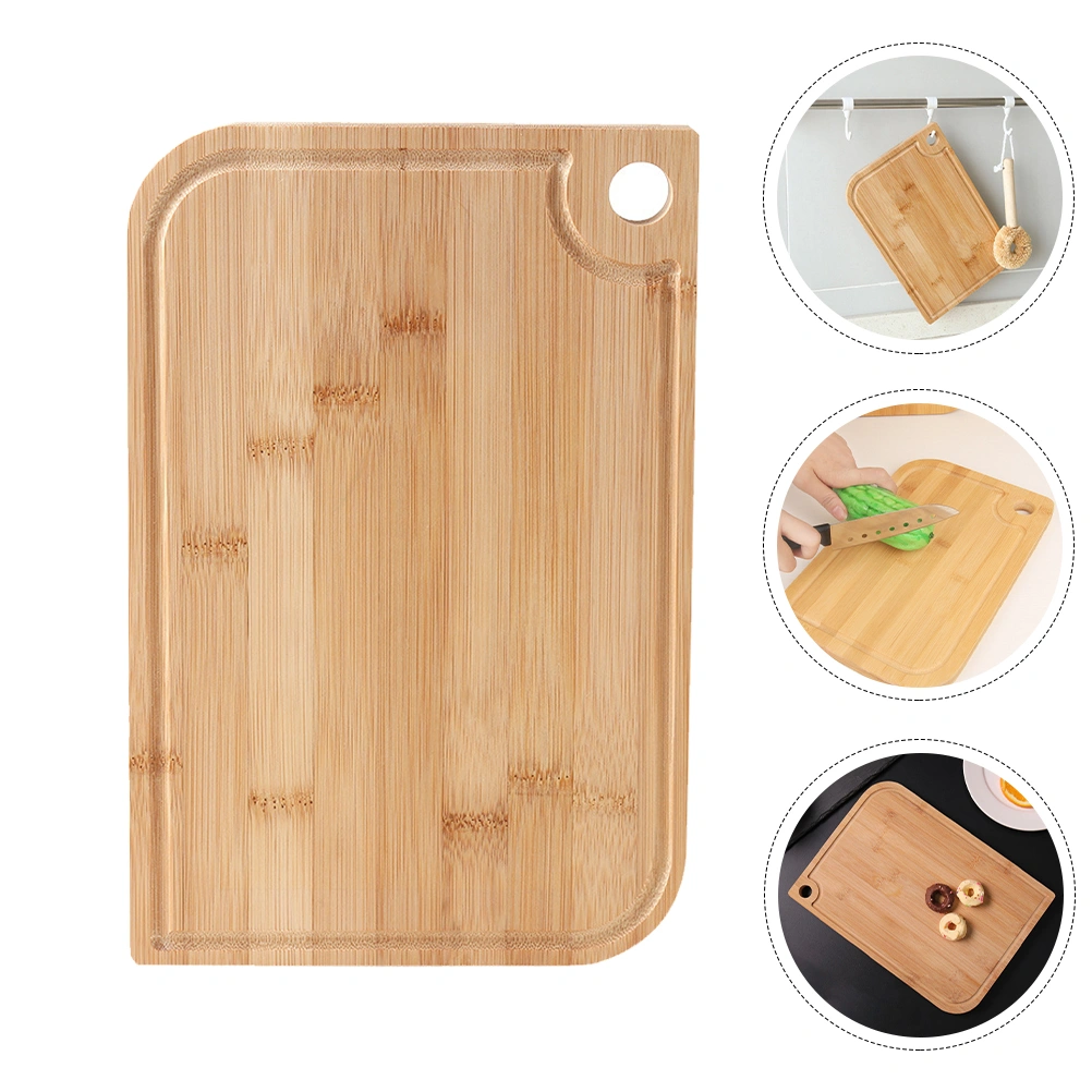 1pc Kitchen Cutting Board Useful Chopping Board Kneading Board (Wood Color)