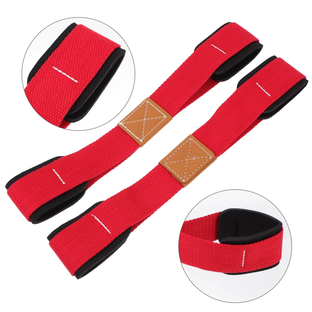 1 Pair Hard Pull Power Belt Figure Eight Fitness Resistance Band Stretch Band