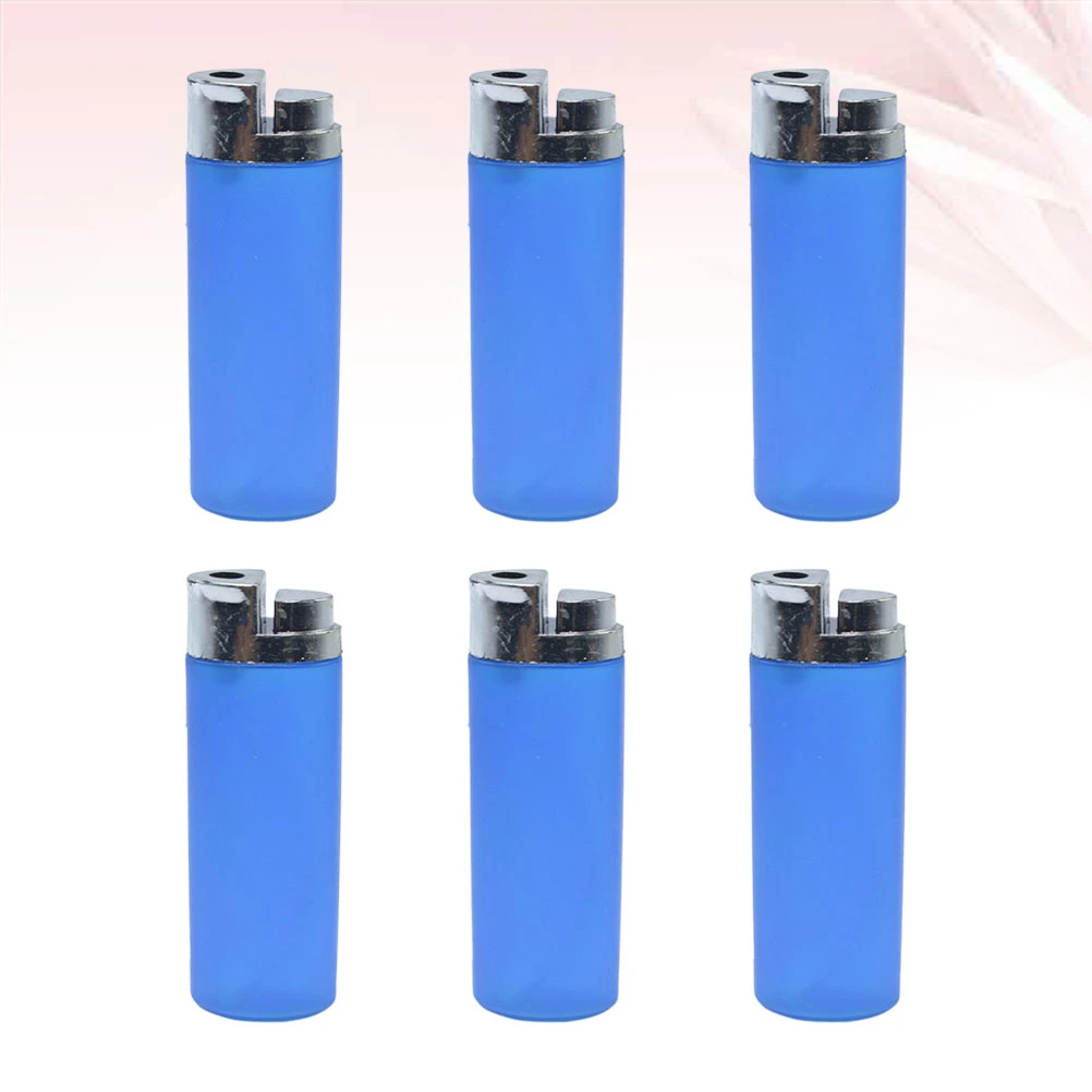 6pcs Fools Day Aqua Lighters Water Squirting Gag Toy Funny Prank Props Novelty Party Supplies (Random Color)