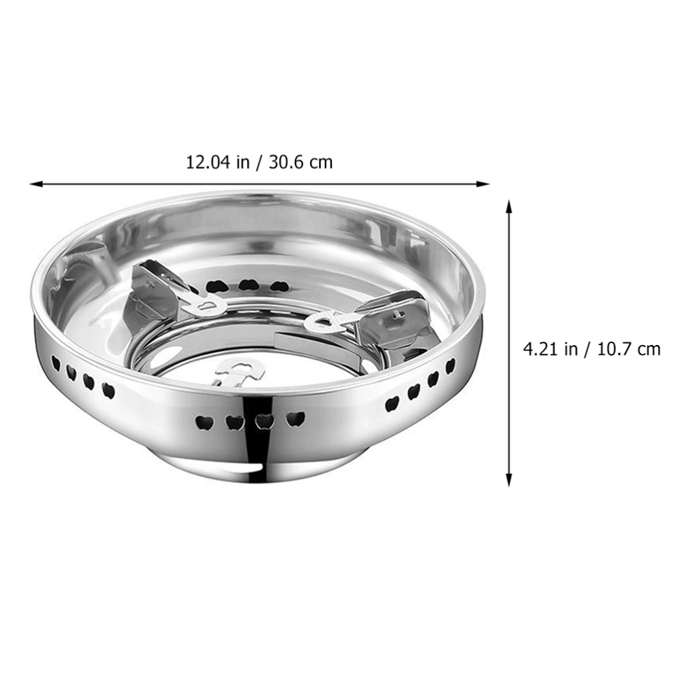 1pc Gas Stove Wind Cover Fire-gathering Ring Stainless Steel Stove Accessory